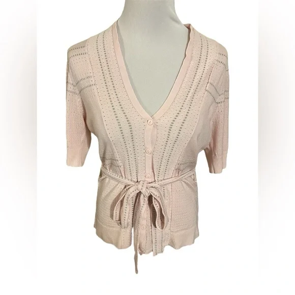 Dolce Cabo Cream Cardigan Sweater - Picture 2 of 8